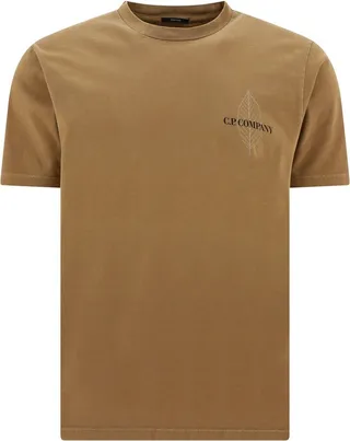 C.P. Company Logo Printed Crewneck T-Shirt