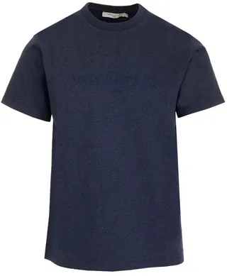 Maison Kitsuné Logo Embroidered Classic T-Shirt