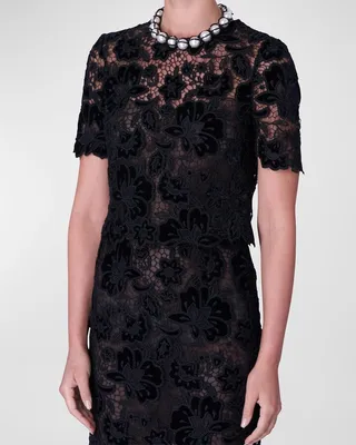 Cropped Lace Blouse