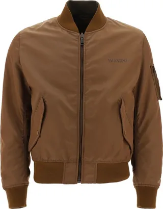 Valentino Reversible Camouflage Bomber Jacket