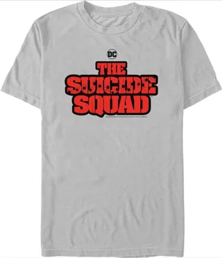 Men's The Suicide Squad Bullet Logo T-Shirt - Silver - Large