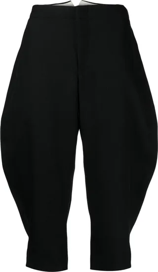 Wool Cropped Trousers