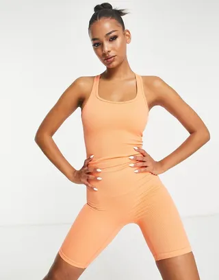 ASOS 4505 yoga seamless rib tank top