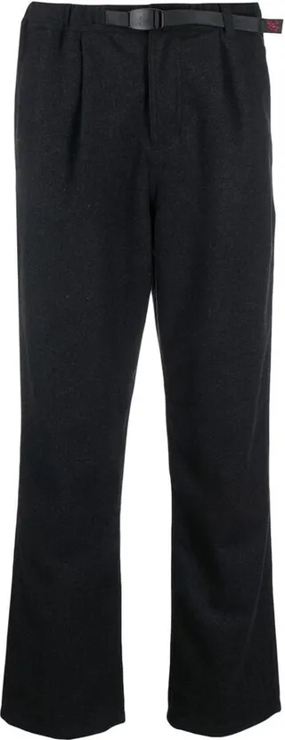 Pleated Straight-Leg Trousers