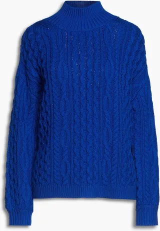 Kenny cable-knit wool-blend turtleneck sweater