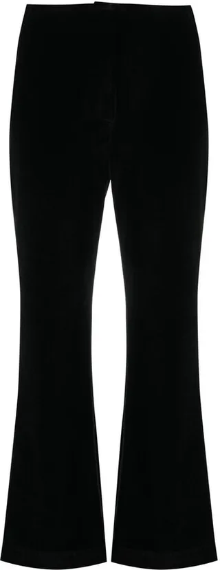 Cropped Kick Flare Trousers