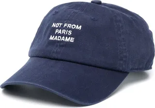 Embroidered-Slogan Baseball Cap