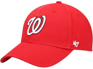 Men's Red Washington Nationals Legend Mvp Adjustable Hat