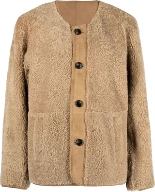 Shearling Buttoned Jacket