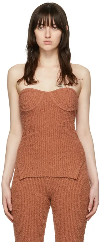 Helmut Lang SSENSE Exclusive Brown Camisole