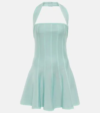 Halterneck minidress