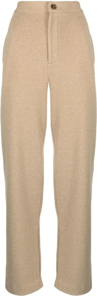 High-Waisted Straight-Leg Trousers