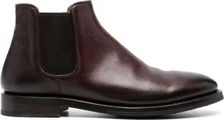 ankle-length leather Chelsea boots