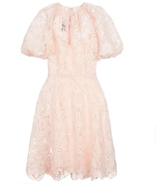 Guipure lace minidress