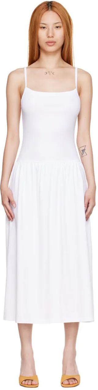 Gil Rodriguez White LaPointe Midi Dress