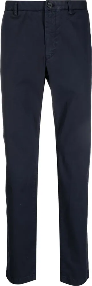 Straight-Leg Cotton Trousers
