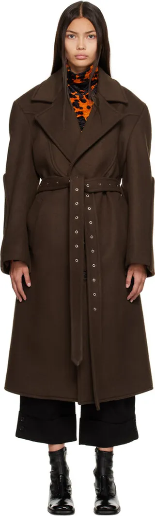 Commission Brown Belted Coat
