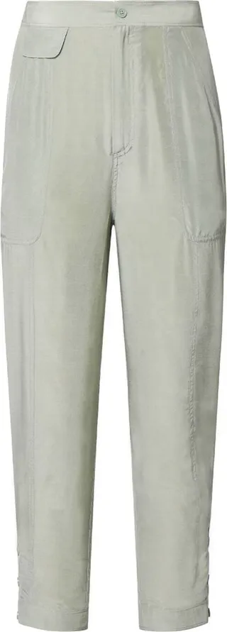 Cropped High-Waisted Trousers