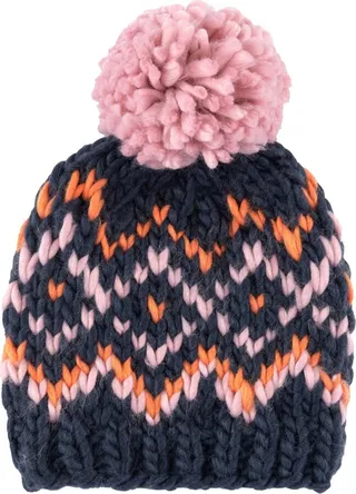 Shiraleah Lee Blue and Pink Knit Beanie