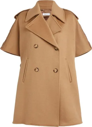 Max Mara Cashmere Quilted Cape
