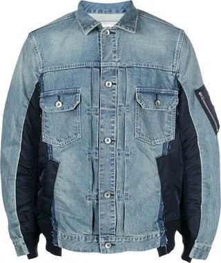Two-Tone Denim Jacket