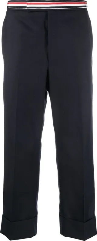 Blue RWB Stripe Cropped Trousers