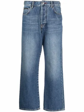 Iconic Plein wide-leg jeans