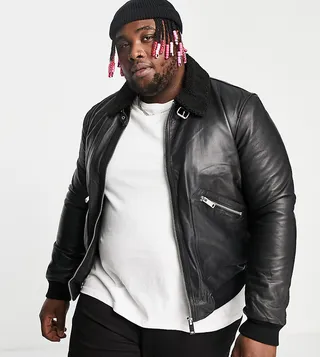 Bolongaro Trevor Plus colton bomber leather jacket
