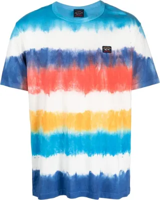 tie-dye print cotton T-shirt