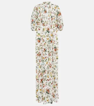 Vacation Mustique poplin maxi dress