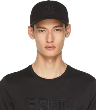 Fendi Black 'FF' Cap