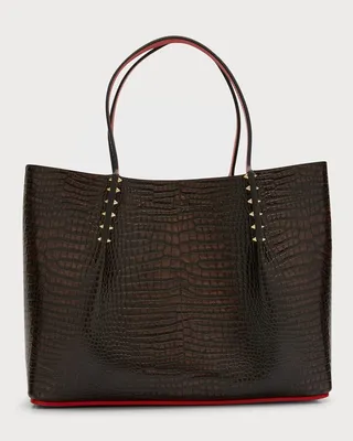 Cabarock Large Croc-Embossed Tote Bag