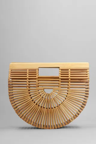 Gaia S Ark Hand Bag In Beige Bamboo