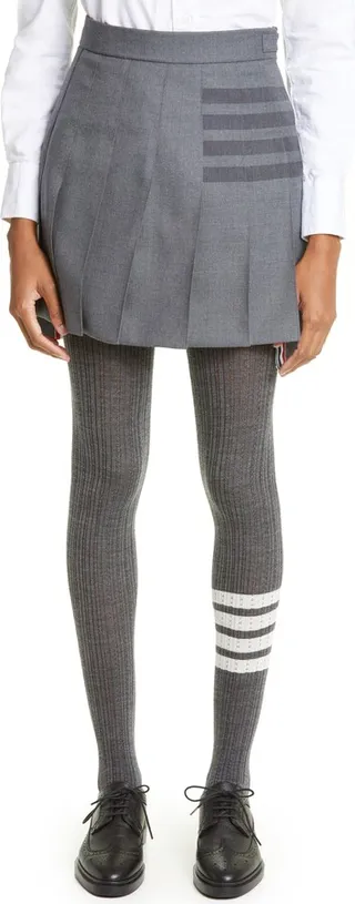 4-Bar Pointelle Opaque Tights