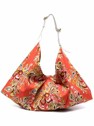 Abstract-Print Tote Bag