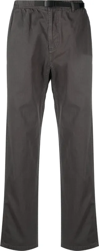 Buckled-Waist Straight-Leg Trousers