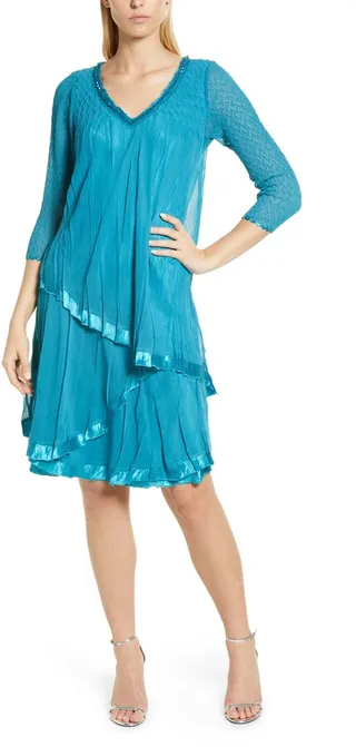 Layered Chiffon Dress