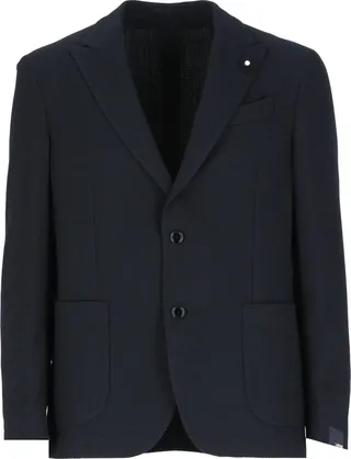 Wool Blend Single-breasted Jacket