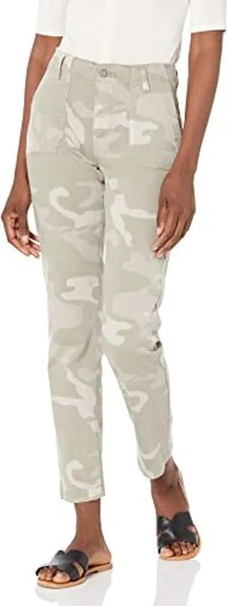 PAIGE Women's mayslie Straight Ankle high Rise Utility Pockets Pant