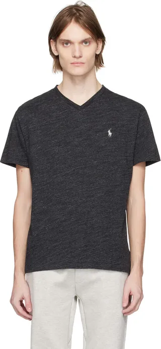 Polo Ralph Lauren Black Embroidered T-Shirt