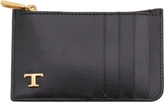 Tod's Logo Plaque Zipped Cardholder
