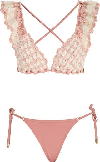 Clover Crochet Triangle Bikini