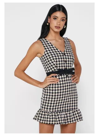 Little Mistress Mono Houndstooth Mini
