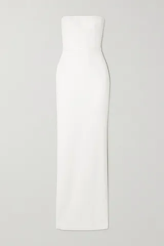 Alex Perry - Cassidy Strapless Satin-crepe Gown - White