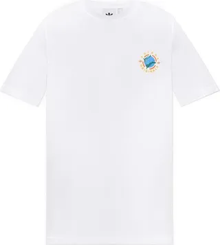 Adidas Originals Logo-Printed Long-Sleeved T-Shirt