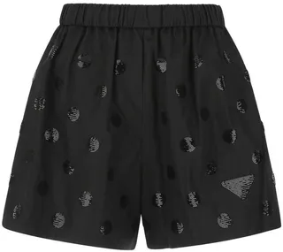 Prada Re-Nylon Sequins Polka-Dot Shorts