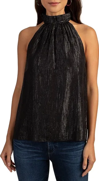 Playful Shimmer Halter Top