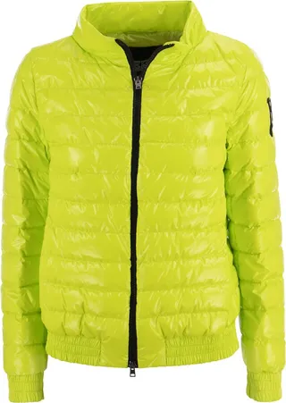 Quilted Bomber Jacket In Gloss