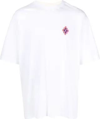 logo-embroidered organic cotton T-shirt