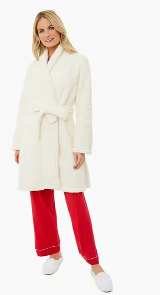 Bone Alpine Chic Sherpa Robe